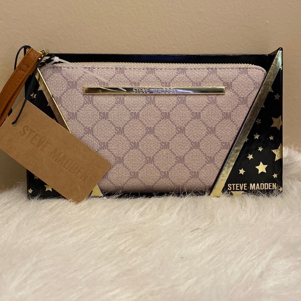 NWT Steve Madden Zip Around Wallet w/ Gift Box